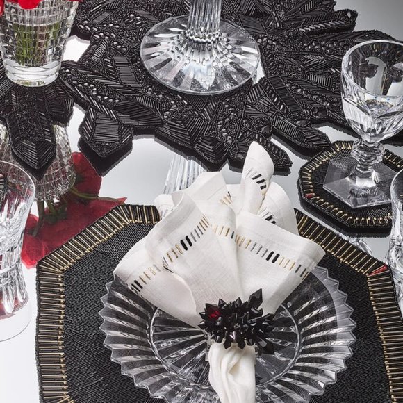 BACCARAT X KIM SEYBERT Zenith Beaded Table Runner - Picture 1 of 3